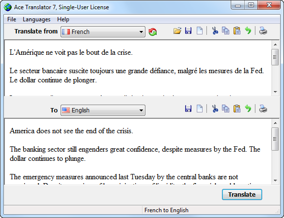 Ace Translator Screenshot